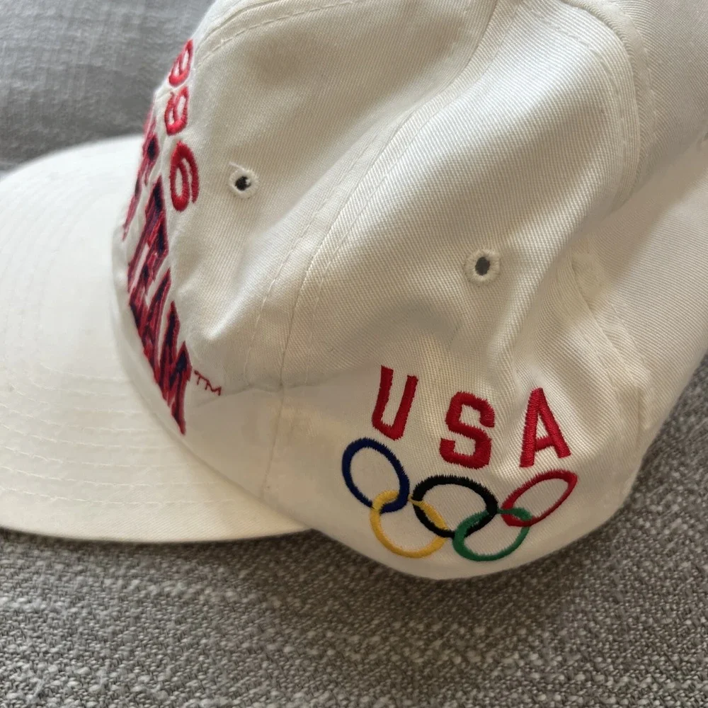 Vintage Olympics Hat Men OS America's Team USA Snapback Cap 1996 Preowned